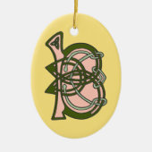 Celtic Knot letter initiaal monogram B Keramisch Ornament (Voorkant)