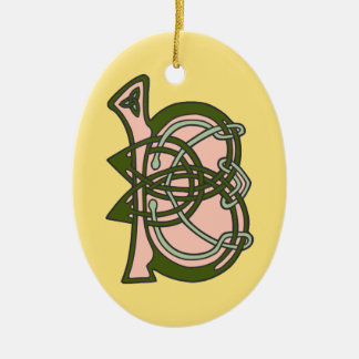 Celtic Knot letter initiaal monogram B Keramisch Ornament