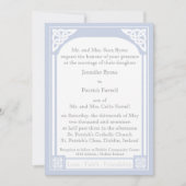 Celtic Knot Lijst Invitation - Lichtblauw Kaart (Voorkant)