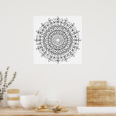 Celtic Knot Mandala 2 Poster (Keuken)