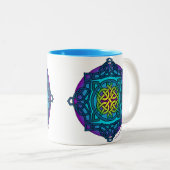 Celtic Knot Medallion Mok _ coole tones_ARD (Voorkant rechts)