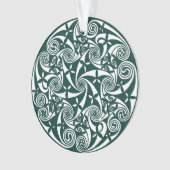 Celtic Knot Medallion Round Design, Iers kunstwerk Ornament (voorkant)