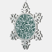 Celtic Knot Medallion Round Design, Iers kunstwerk Tin Sneeuwvlok Ornament (Rechts)