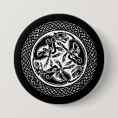 Celtic Knot met honden Ronde Button 7,6 Cm (Voorkant)
