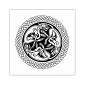 Celtic Knot met honden Rubberstempel (Afrduk)