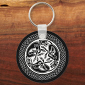 Celtic Knot met honden Sleutelhanger (Voorkant)