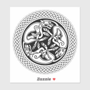 Celtic Knot met honden Sticker