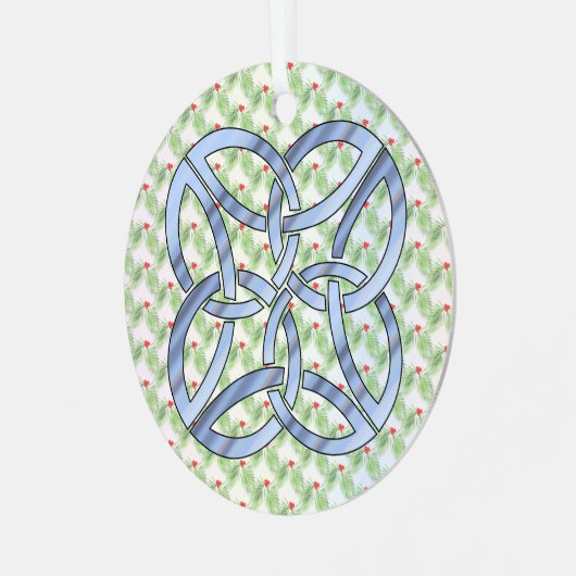 Celtic Knot Metalen Ornament (Voorkant links)