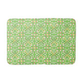 Celtic Knot Modern Basketweve Braid Green Pattern Badmat (Voorkant)