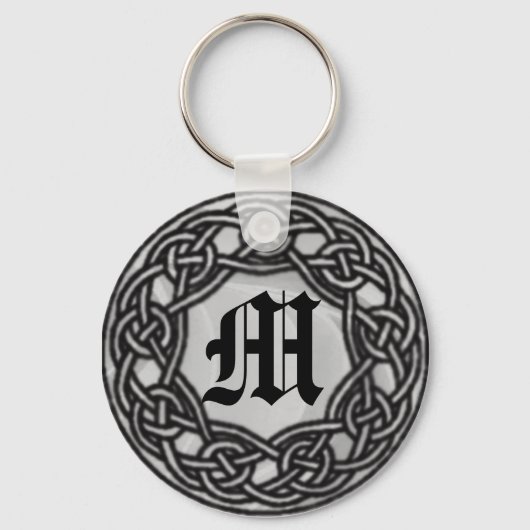 Celtic Knot Monogram Key chain Sleutelhanger (Voorkant)