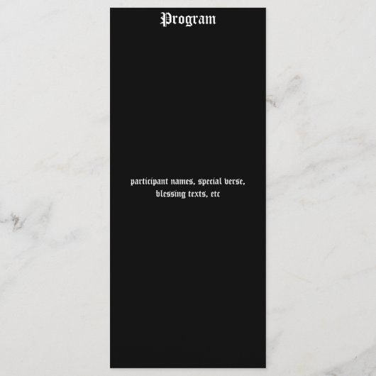 Celtic Knot Multi-Use Card Programmakaart (Achterkant)