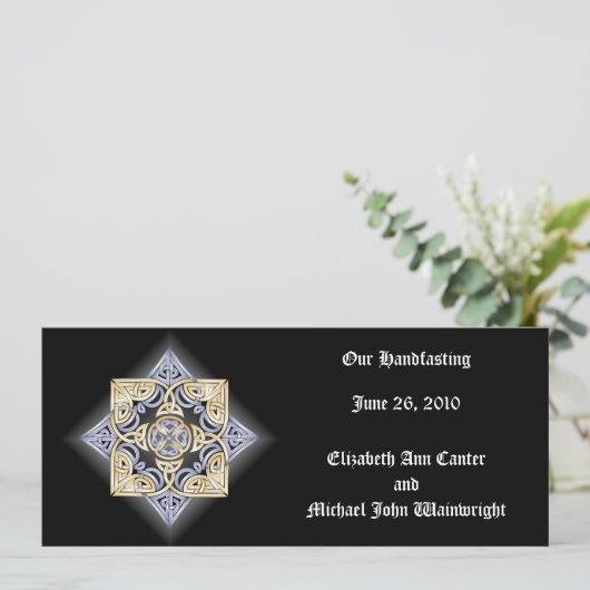 Celtic Knot Multi-Use Card Programmakaart (Staand voorkant)