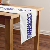 Celtic Knot navy blue table runner Medium Tafelloper (Voorbeeld)