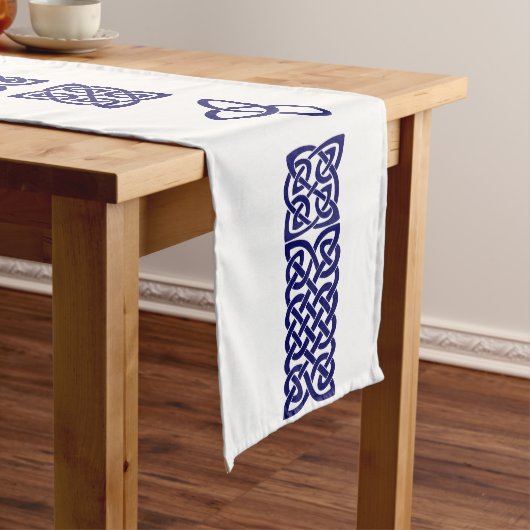 Celtic Knot navy blue table runner Medium Tafelloper (Voorbeeld)