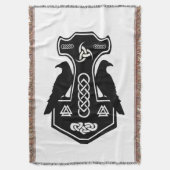 Celtic Knot Norse Thor's Hammer Deken (Voorkant Verticaal)