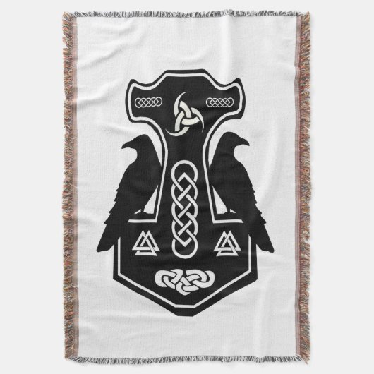 Celtic Knot Norse Thor's Hammer Deken (Voorkant Verticaal)