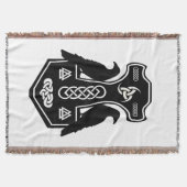 Celtic Knot Norse Thor's Hammer Deken (Voorkant)