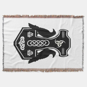 Celtic Knot Norse Thor's Hammer Deken