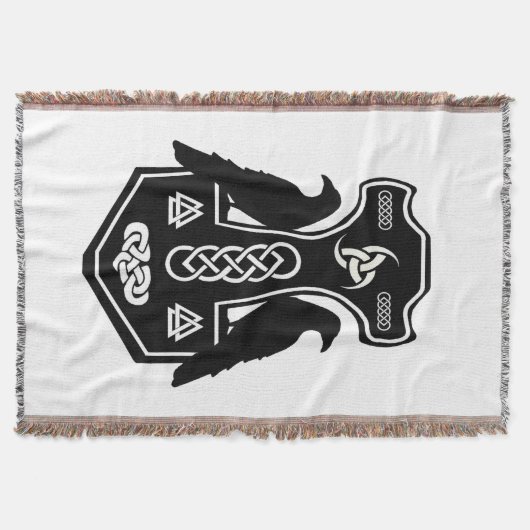 Celtic Knot Norse Thor's Hammer Deken (Voorkant)