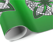 Celtic Knot Original Art Green Cadeaupapier (Rol Hoek)