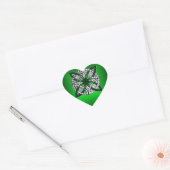 Celtic Knot Original Art Green Hart Sticker (Envelop)