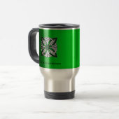 Celtic Knot Original Art Green Reisbeker (Voorkant links)