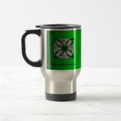 Celtic Knot Original Art Green Reisbeker (Links)
