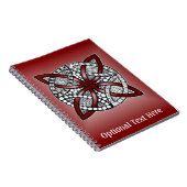 Celtic Knot Original Design Red Notitieboek (Rechterzijde)