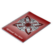 Celtic Knot Original Design Red Notitieboek (Linkerzijde)