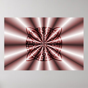 Celtic Knot Original Unique Red Poster