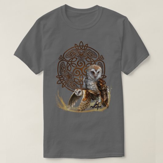 Celtic Knot Owl T-Shirt (Design voorkant)