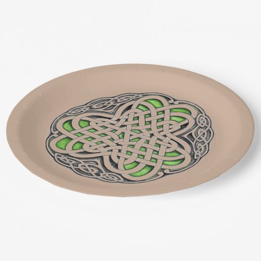 Celtic Knot Papieren Bordje (Gekanteld)
