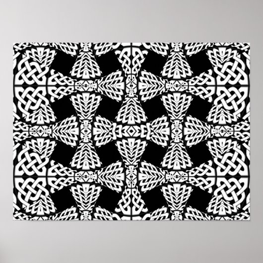 Celtic knot patroon poster (Voorkant)