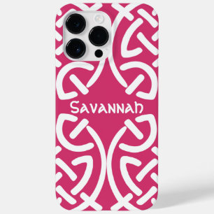 Celtic Knot Pattern Any Color Personalized iPhone Case-Mate iPhone 14 Pro Max Hoesje