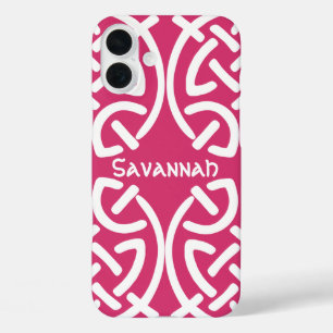 Celtic Knot Pattern Any Color Personalized iPhone 16 Plus Hoesje