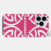 Celtic Knot Pattern Any Color Personalized iPhone Hoesje (Achterkant horizontaal)