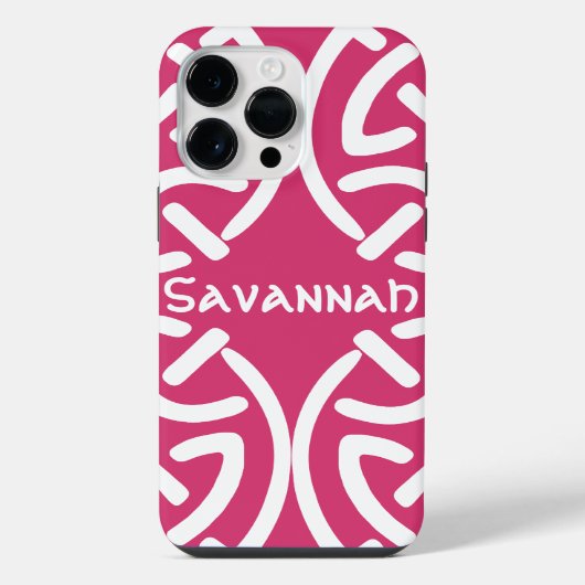 Celtic Knot Pattern Any Color Personalized iPhone Hoesje (Achterkant)