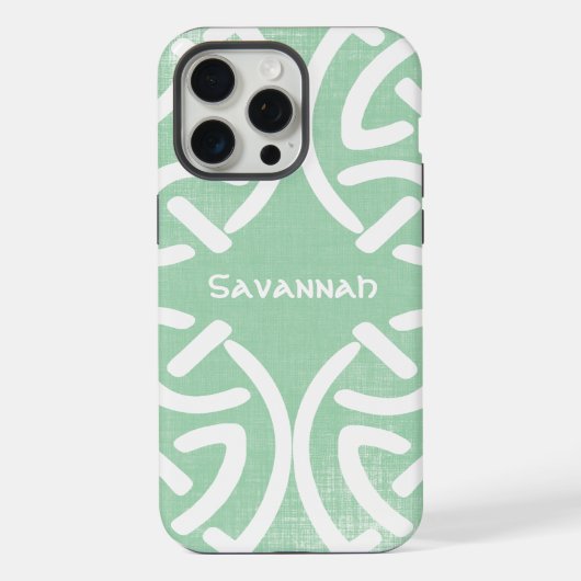 Celtic Knot Pattern Any Color Personalized iPhone Hoesje (Achterkant)