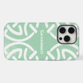 Celtic Knot Pattern Any Color Personalized iPhone Hoesje (Achterkant horizontaal)