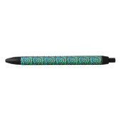 Celtic Knot Pattern Blue Green Pen (Voorkant)