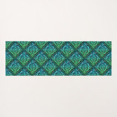 Celtic Knot Pattern Blue Green Yoga Mat (Achterkant (horizontaal))