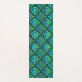 Celtic Knot Pattern Blue Green Yoga Mat (Voorkant)