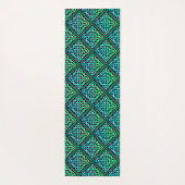 Celtic Knot Pattern Blue Green Yoga Mat (Achterkant)