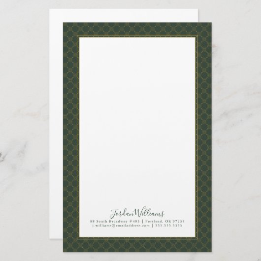 Celtic Knot Pattern Briefpapier (Voorkant / Achterkant)