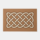 Celtic Knot Pattern, Camel Tan, Cream en Brown Deurmat (Voorkant)
