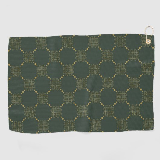 Celtic Knot Pattern Golfhanddoek (Horizontaal)