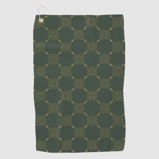 Celtic Knot Pattern Golfhanddoek (Voorkant)