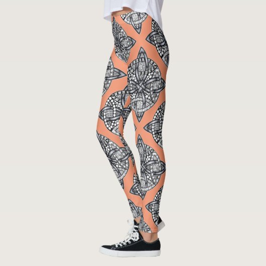 Celtic Knot Pattern in Your Color Choice Leggings (Links)