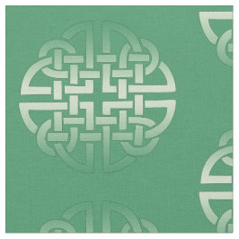 Celtic Knot Pattern op bewerkbare achtergrondkleur Stof