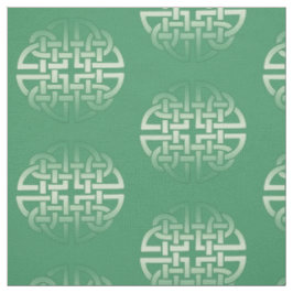 Celtic Knot Pattern op bewerkbare achtergrondkleur Stof
